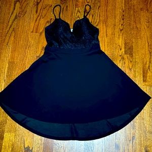 Black laced back dress from almost famous